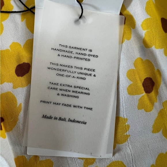 Faithfull the Brand Florence Mini Dress Constance Floral Marigold Print Sz 6 - Picture 11 of 16